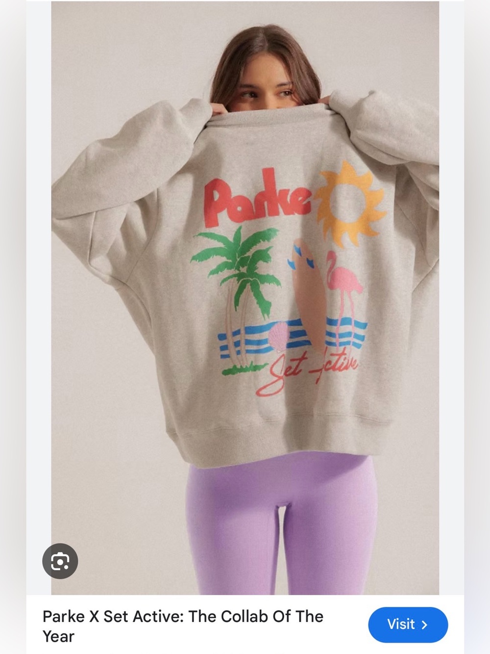 PARKE - Set Active Collab Mockneck Fleece - flamingo 🦩